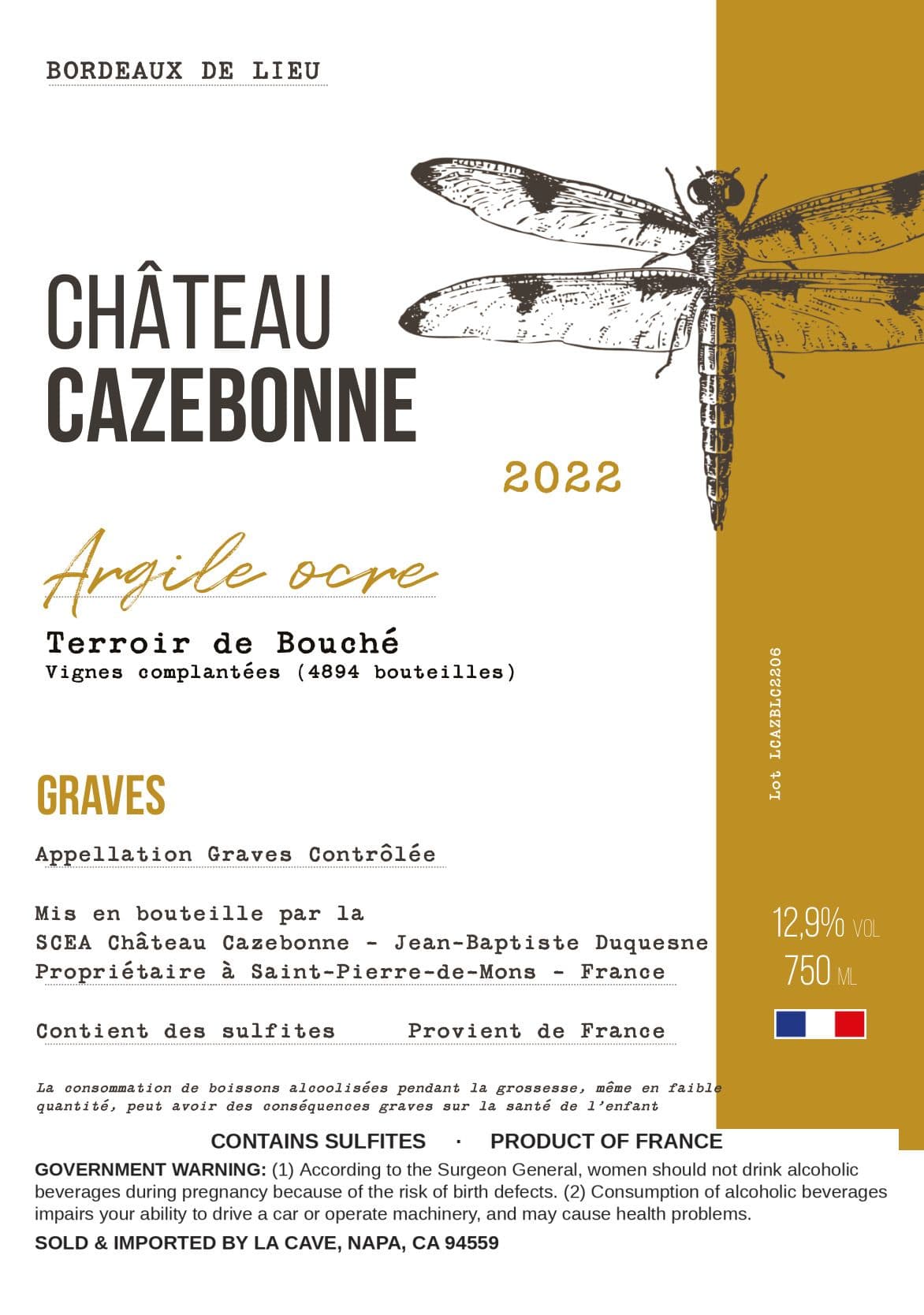 White Blend, Bordeaux bottle